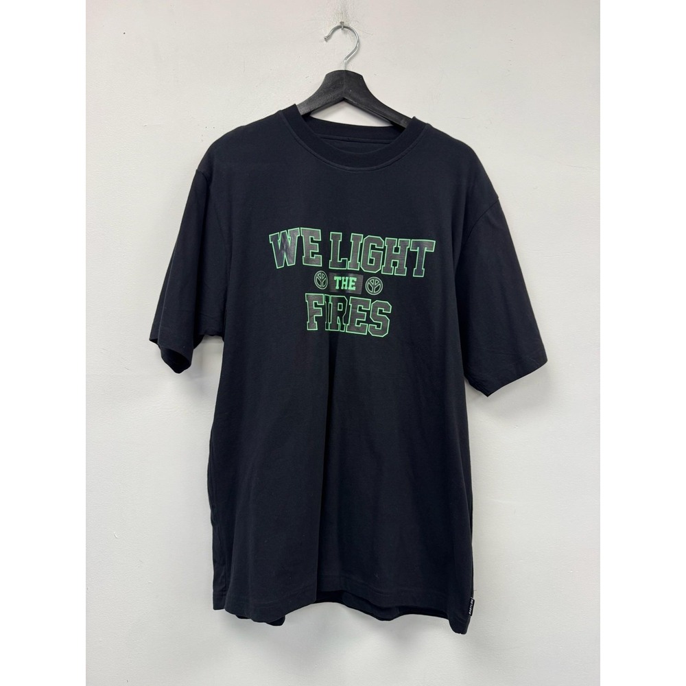 Babylon We Light The Fires Shirt Mens 44‎ Black Graphic Tee T-Shirt Streetwear